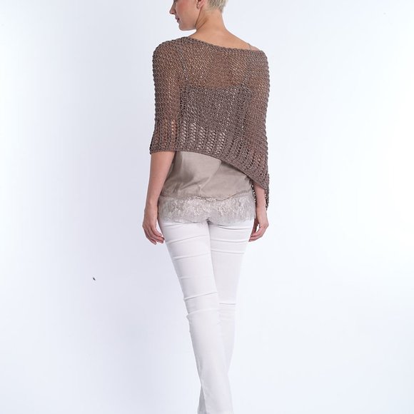 knit pattern poncho - Picture 2 of 2